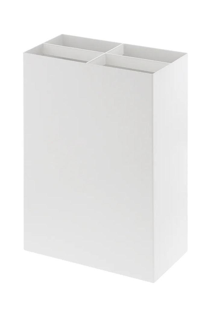 Стойка за чадър Yamazaki Smart 23,5 x 12 x 36 cm бял 3451