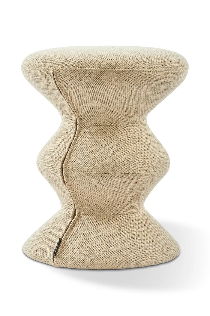 Всекидневна и спалня Табуретка Pols Potten zig zag 36 x 47 cm 555.030.001 бежов