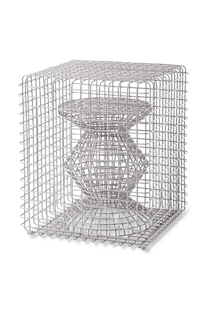 Pols Potten scaun zig zag 40 x 40 x 47 cm gri 300.030.257