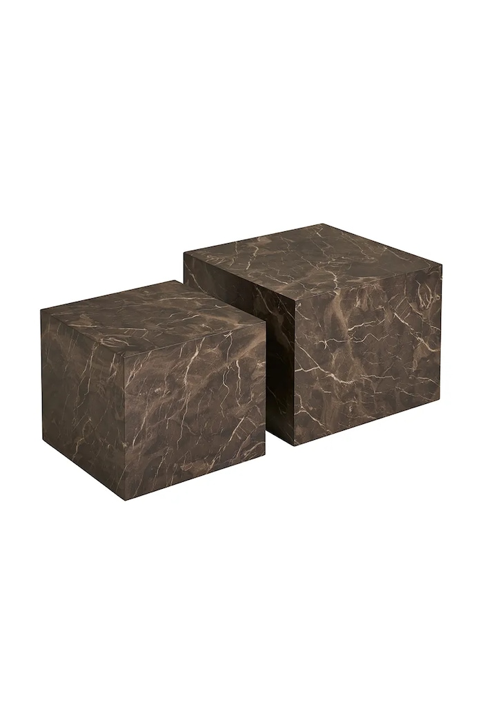 House Nordic stolik Prague 36 x 40 / 50 x 40 cm 2-pack brązowy 2102065