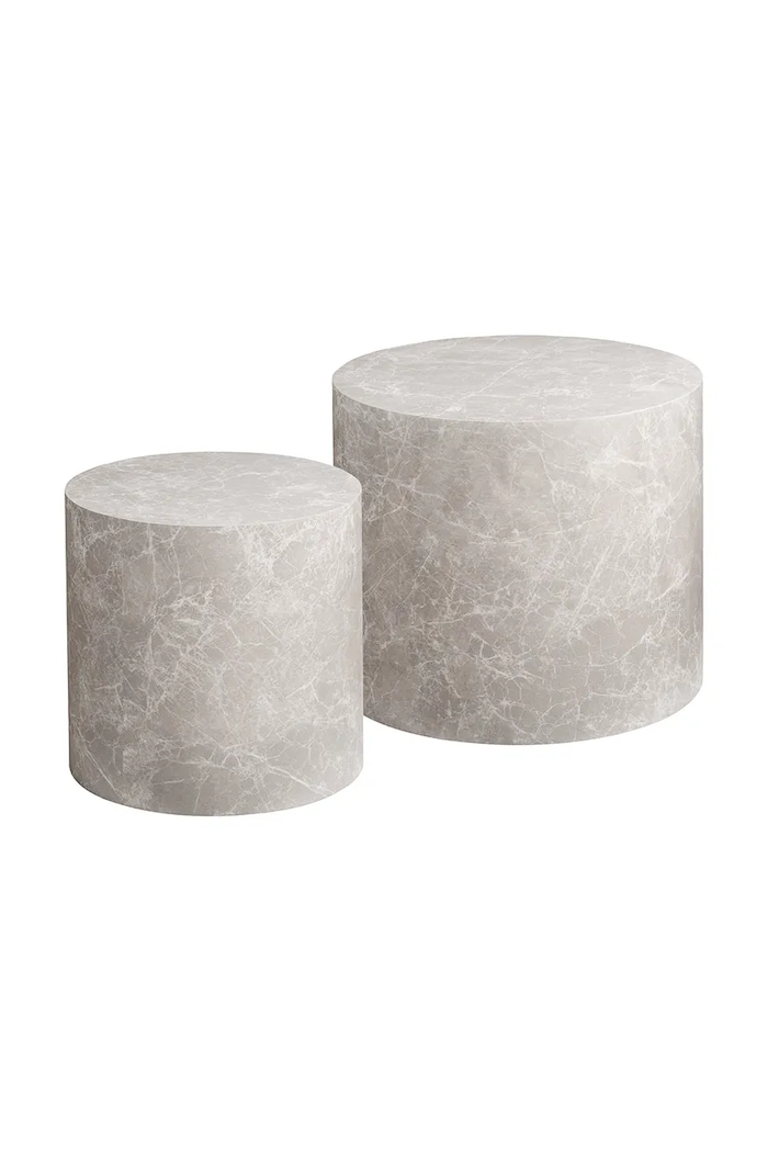 House Nordic stolik Prague 36 x 38 / 40 x 48 cm 2-pack szary 2102064
