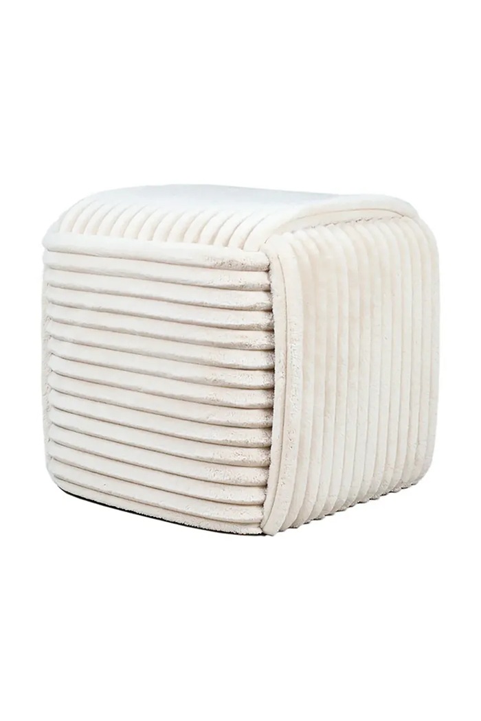 Πουφ Affek Design Wiki 43 x 43 x 38 cm λευκό HTYG1159.SR