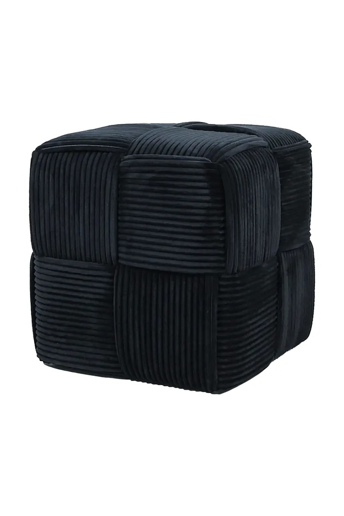 Πουφ Affek Design Wiki 42,5 x 42,5 x 43 cm σκούρο μπλε HTYG1081.SR