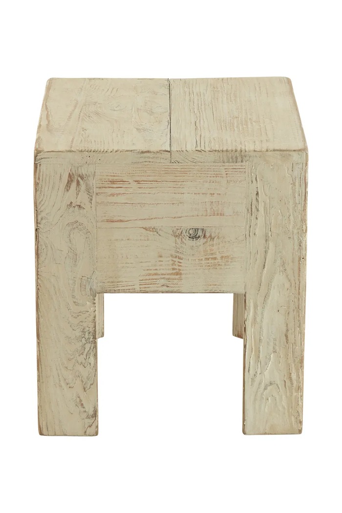 Living și dormitor J-Line scaun 35 x 35 x 40 cm 47690 alb