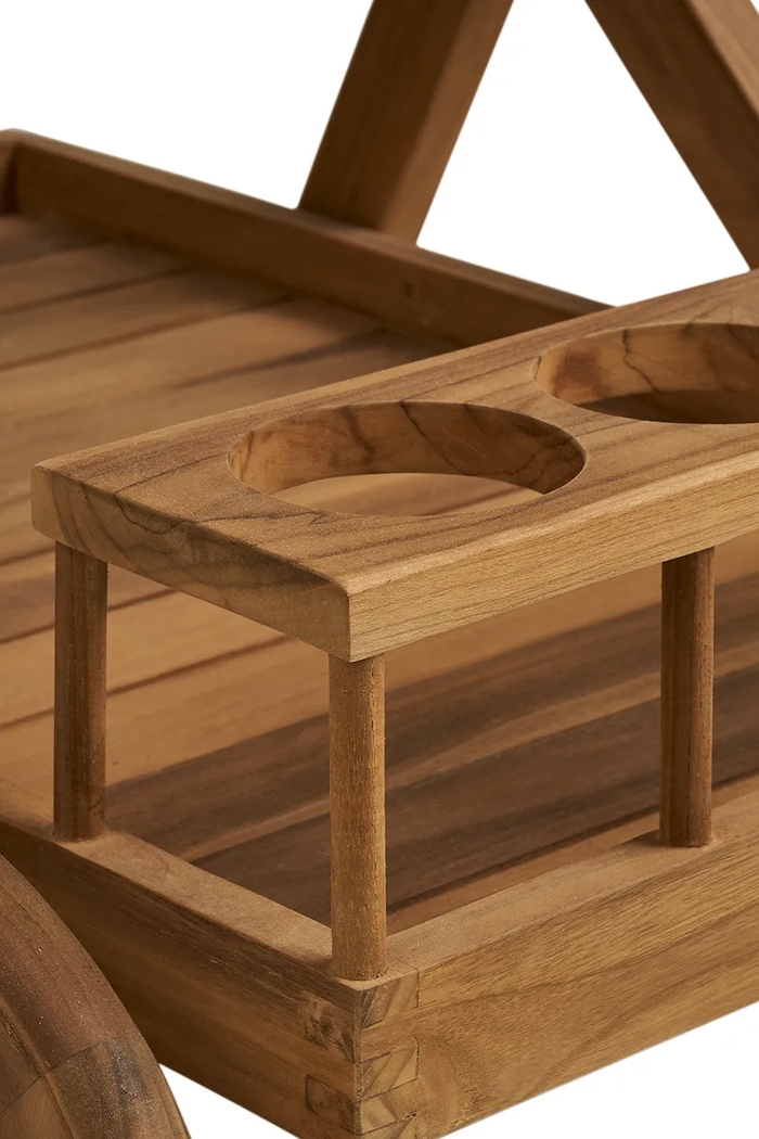 House Nordic Έπιπλο με ρόδες από ξύλο τικ 50 x 86 x 81 cm 3301500