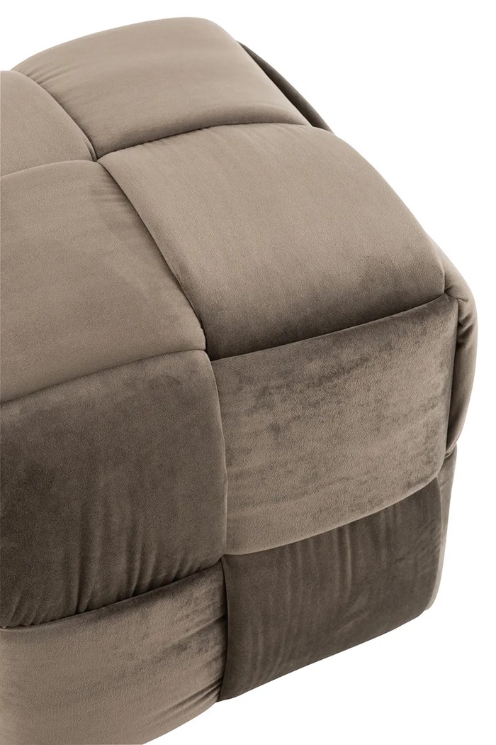J-Line puff textil anyagból készült barna 15416