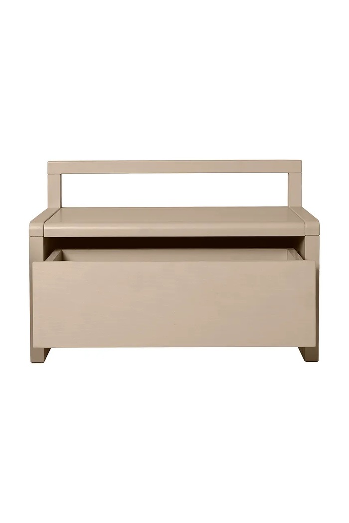 Salon i sypialnia Ferm Living lawka z drewna jesionowego 41,2 x 60 x 30 cm 1104273005 beżowy
