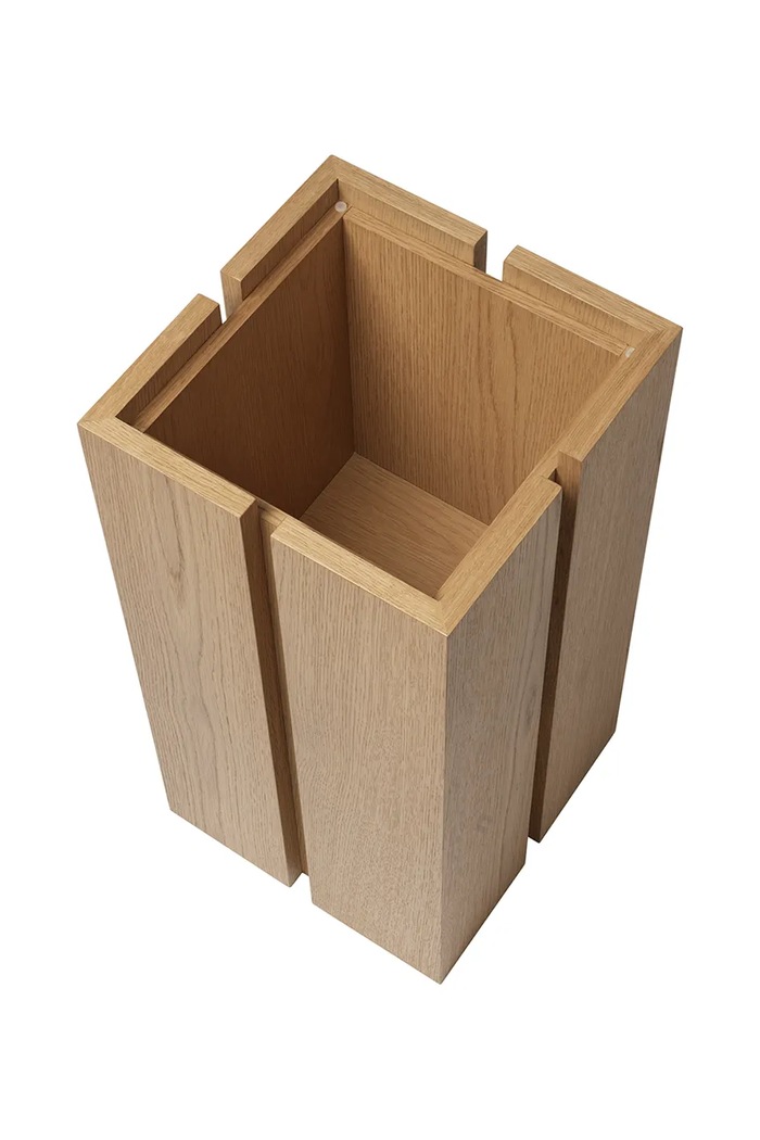 Salon i sypialnia Ferm Living mebel wielofunkcyjny z drewna dębowego 60 x 30 x 30 cm 1104273070 beżowy
