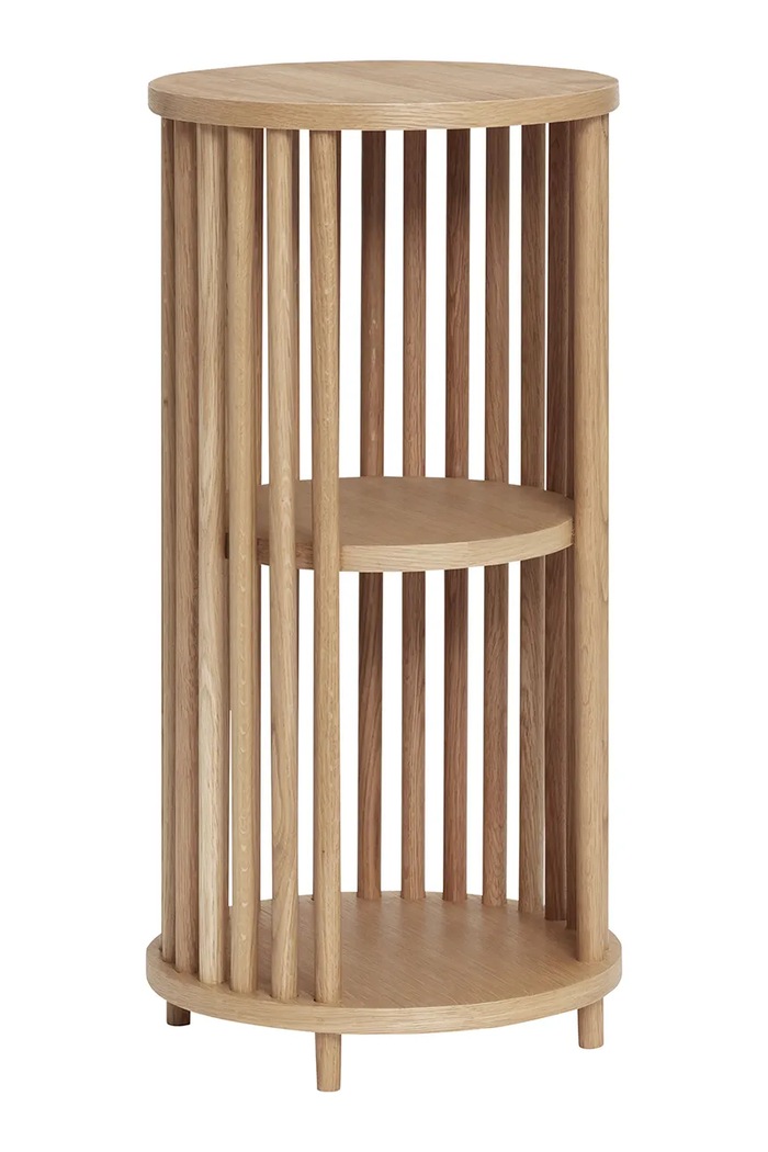 Hübsch Regał z drewna dębowego 35 x 70 cm brązowy 881111F