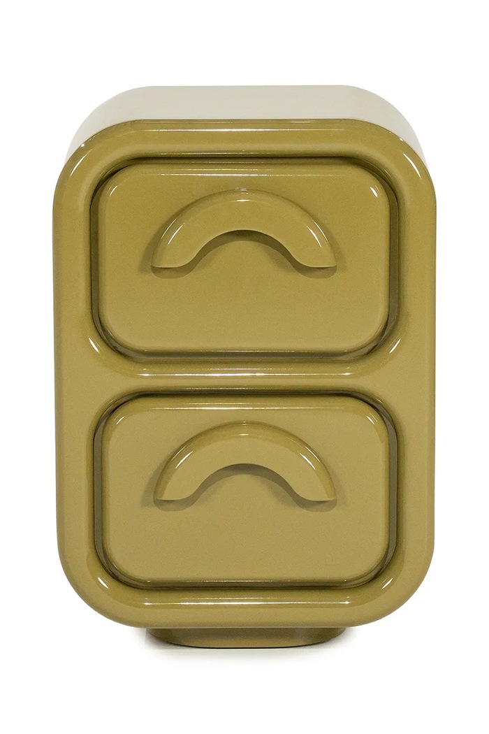 By-Boo Komoda z płyty MDF 40 x 32 x 58 cm zielony 250325