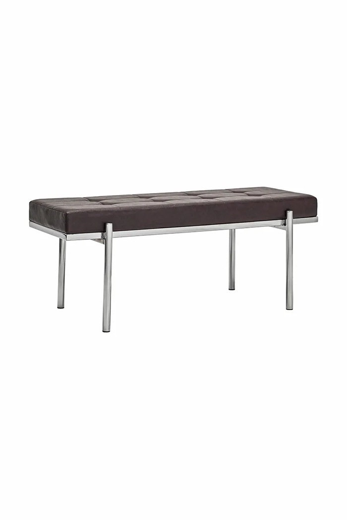 House Doctor Скамейка из имитации кожи 110 x 40 cm коричневый 900002945