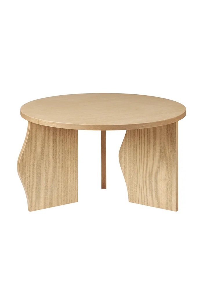 Broste Copenhagen Stolik kawowy z forniru jesionowego Brook 60 x 35 cm 31000341 brązowy AA00