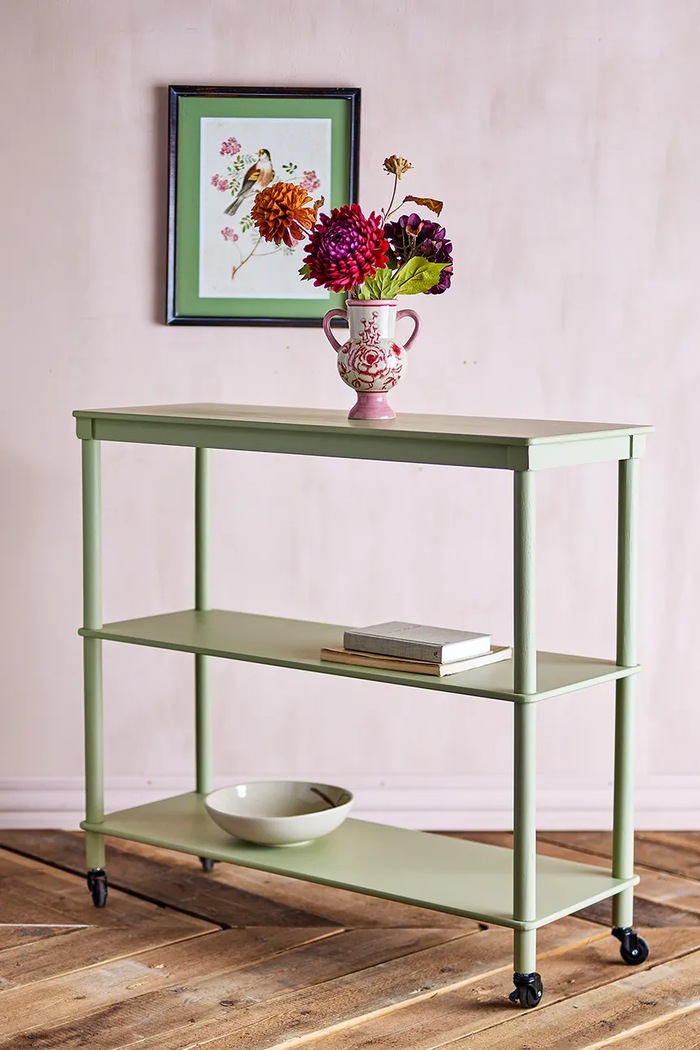 Salon i sypialnia Bloomingville Stolik konsolowy z płyty MDF 102 x 91 x 36 cm 82069425 zielony