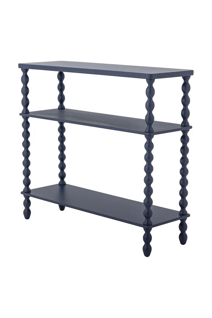 Bloomingville Stolik konsolowy z płyty MDF 90 x 81 x 30 cm 82069426 granatowy AA00
