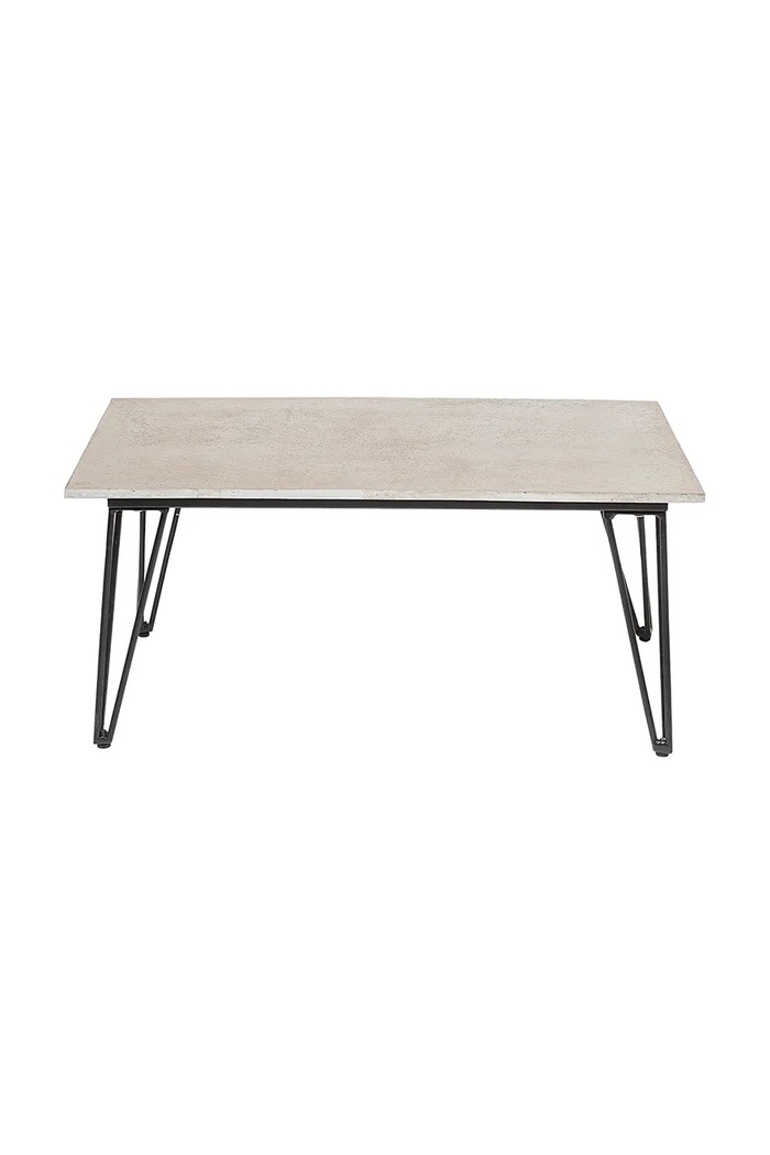 Bloomingville τραπέζι σαλονιού από τσιμέντο 90 x 42 x 60 cm γκρί 50255211