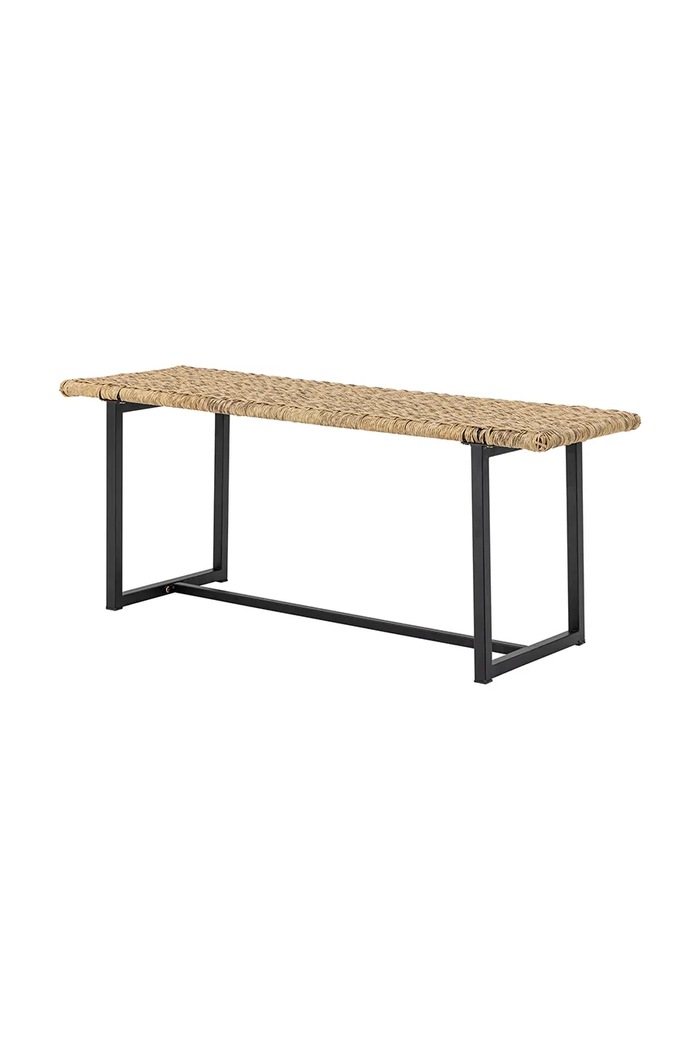 Bloomingville πάγκος από πλαστικό 114 x 45 x 38 cm 82065192 μπεζ AA00