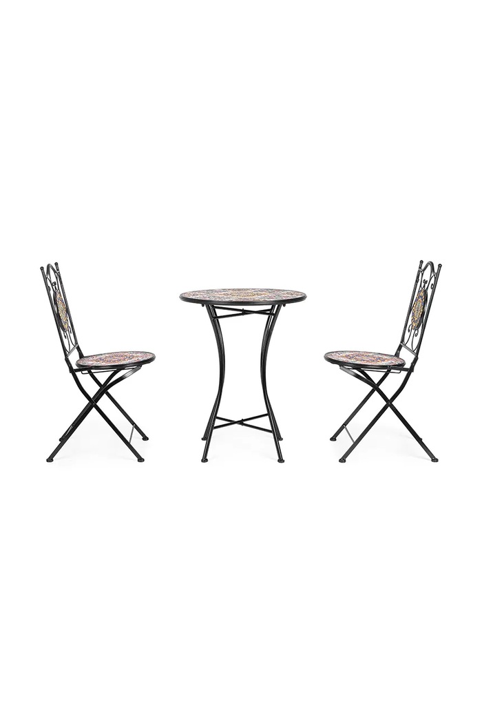 Bizzotto stolík z práškovo lakovanej ocele 60 x 75 cm viacfarebná 805081