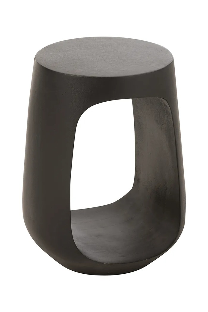 J-Line Măsuţă de cafea din lemn de mango 35 x 35 x 46 cm 45999 negru AA00