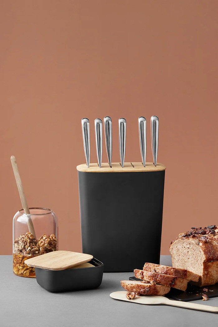 Bucătărie și bar Rig-Tig organizator pentru cutite BLOCK-IT 26 cm Z00348 negru