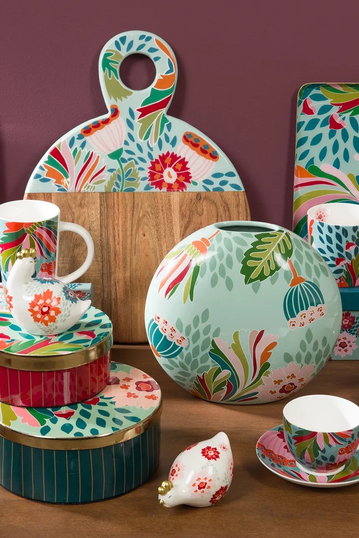 Kuhinja in bar Deska za rezanje home & lifestyle 43 x 1.5 x 32 cm 169849 pisana