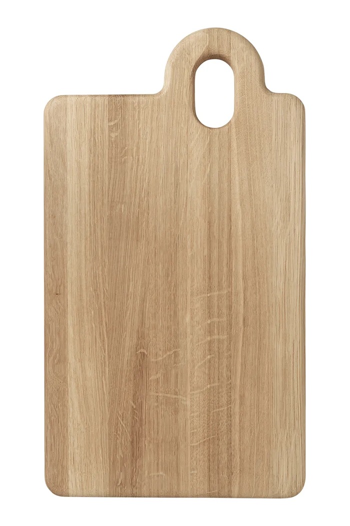 Broste Copenhagen Deska do krojenia z drewna dębowego Olina 25 x 45,5 x 2 cm brązowy 57000017