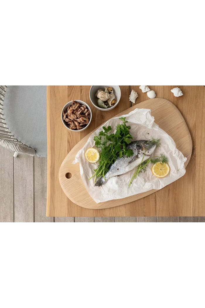 Kuchnia i bar J-Line deska do krojenia drewniana 55 x 34 cm 57694 brązowy