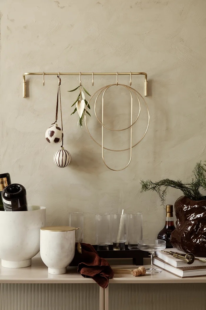 Zidni ukras ferm LIVING Deco Frames 5764 zlatna