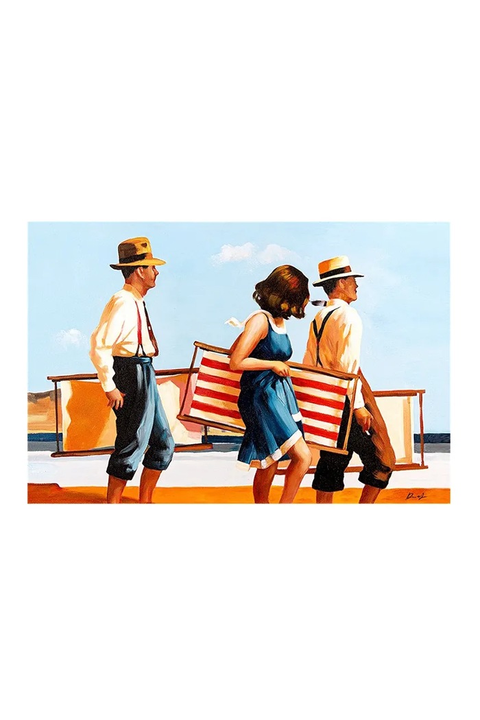 home & lifestyle reprodukcja namalowana olejem Sweet Bird of Youth by Jack Vettriano multicolor 181628
