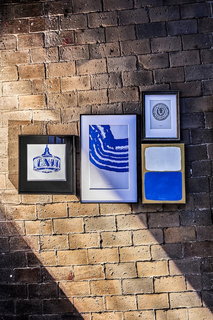 Obývacia izba a spálňa Nástenná dekorácia House Doctor HDGia 30 x 23 cm 208582052 tmavomodrá