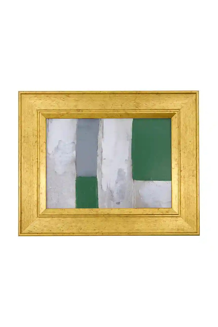 Nástěnná dekorace v rámu House Doctor HDEmerald 30 x 24 cm žlutá 900000072