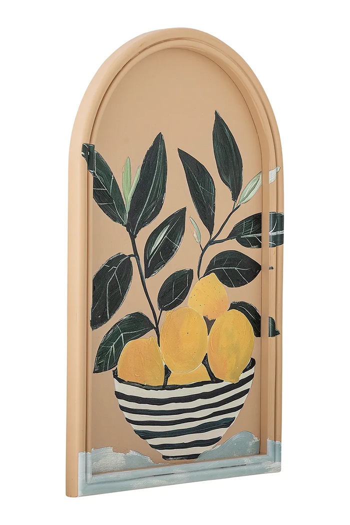 Bloomingville decorarea peretelui în cadru Limone 33 x 51 x 2 cm 82065029 multicolor AA00