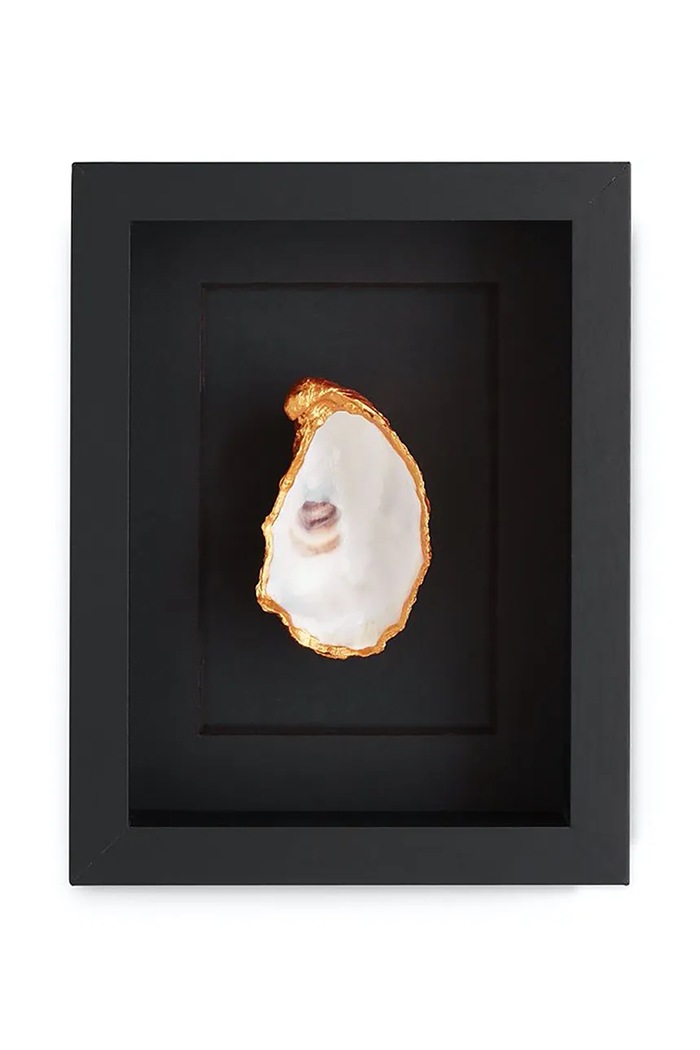 Nástenná dekorácia v ráme Maria el Mar Single Oyster 22 x 17 cm čierna 1212