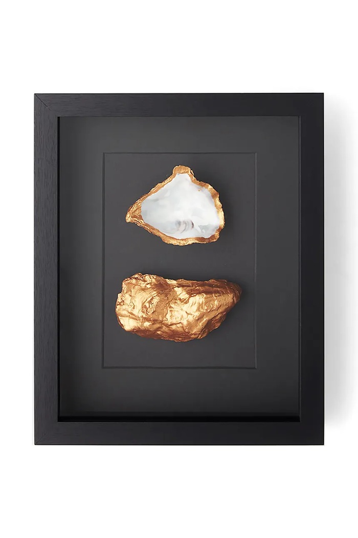 Nástenná dekorácia v ráme Maria el Mar Double Oyster 27 x 22 cm čierna 1218.