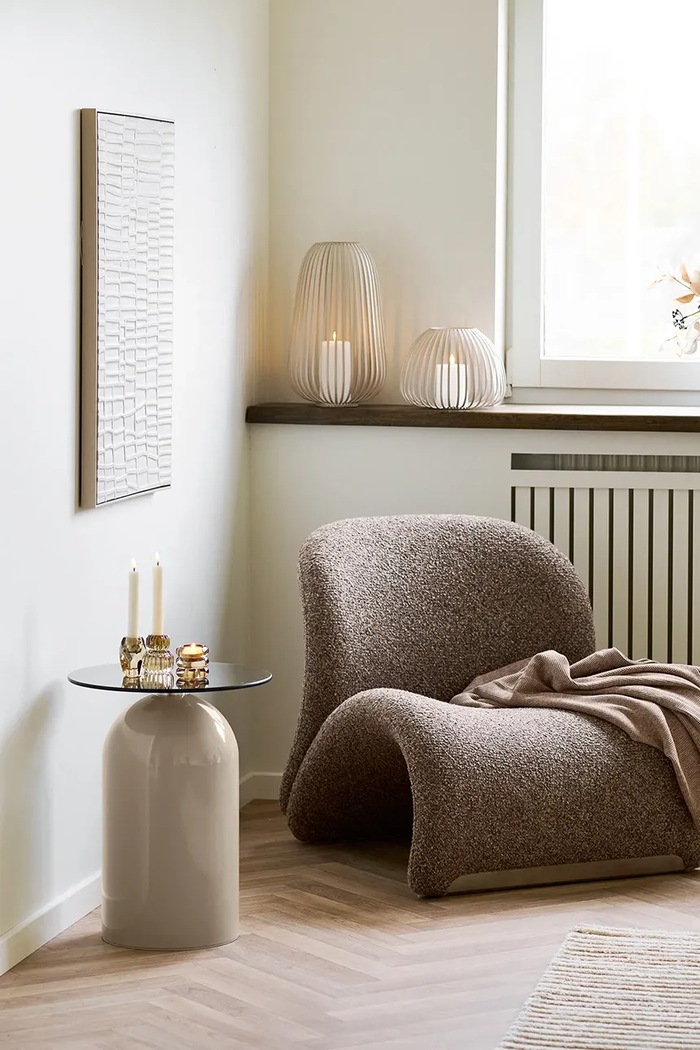 Salon i sypialnia House Nordic dekoracja ścienna w ramie Ena 60 x 80 cm 4991014 beżowy