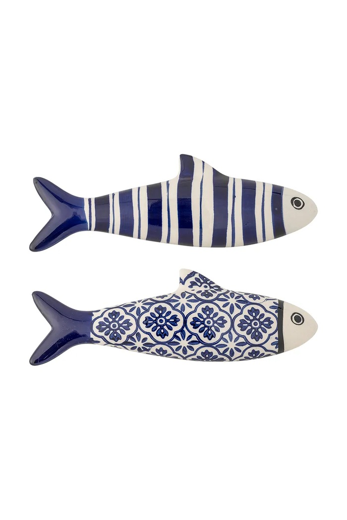 Bloomingville decoratiuni de perete Dunne 26 x 9 cm 2-pack bleumarin 82065381