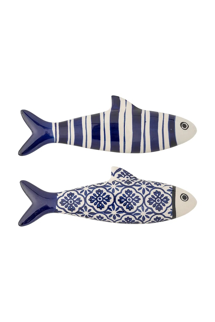 Bloomingville decoratiuni de perete Dunne 26 x 9 cm 2-pack bleumarin 82065381