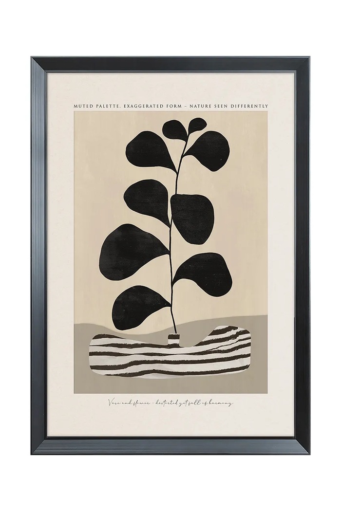 Inne stenska dekoracija v okvirju 50 x 70 cm črna 15.41.211.25048