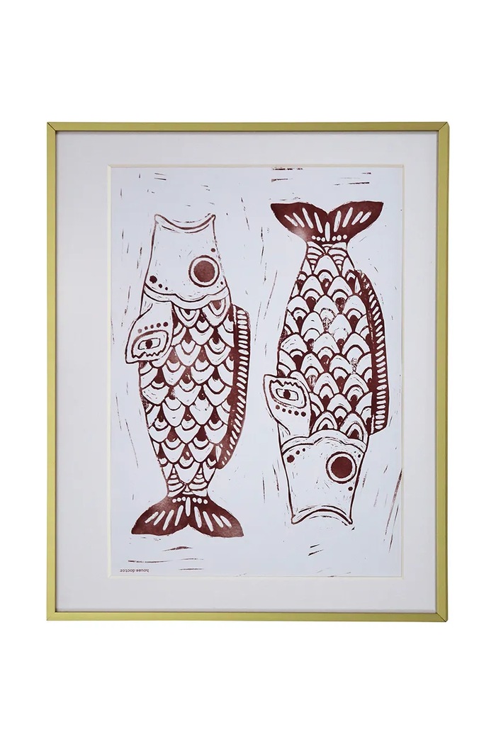 House Doctor dekoracja ścienna z metalu 50 x 40 cm multicolor 208582068