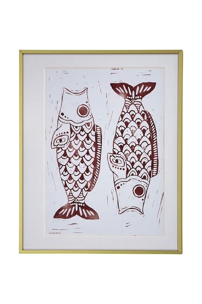 House Doctor dekoracja ścienna z metalu 50 x 40 cm multicolor 208582068