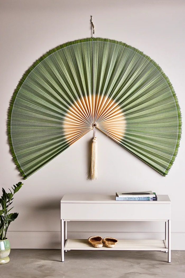 Bloomingville Fali dísz bambusz 145 x 110 cm 82065432 zöld AA00