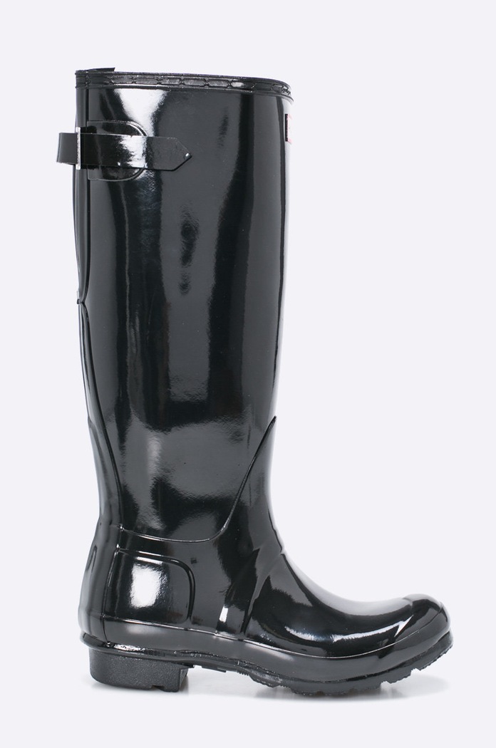Hunter - Holínky Org Back Adjust Glos černá WFT1001RGL.Black