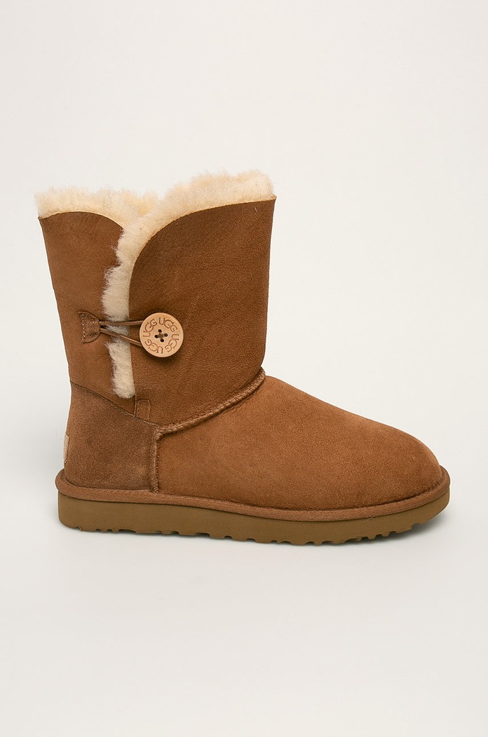 UGG - Čižmy semišová koža hnedá 1016226