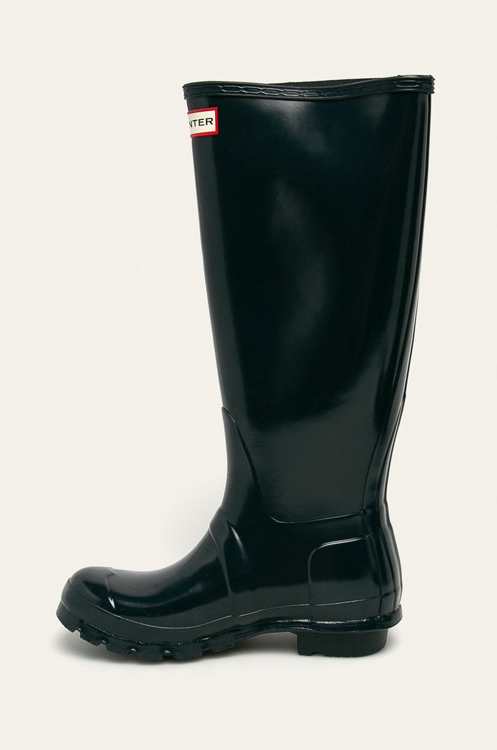 Boty Hunter - Holínky Original Tall Gloss WFT1000RGL.NAVY námořnická modř