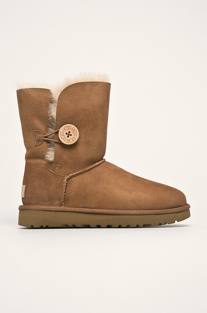 UGG - Μπότες W Bailey Button II μόνωση καφέ 1016226.CHESNUT