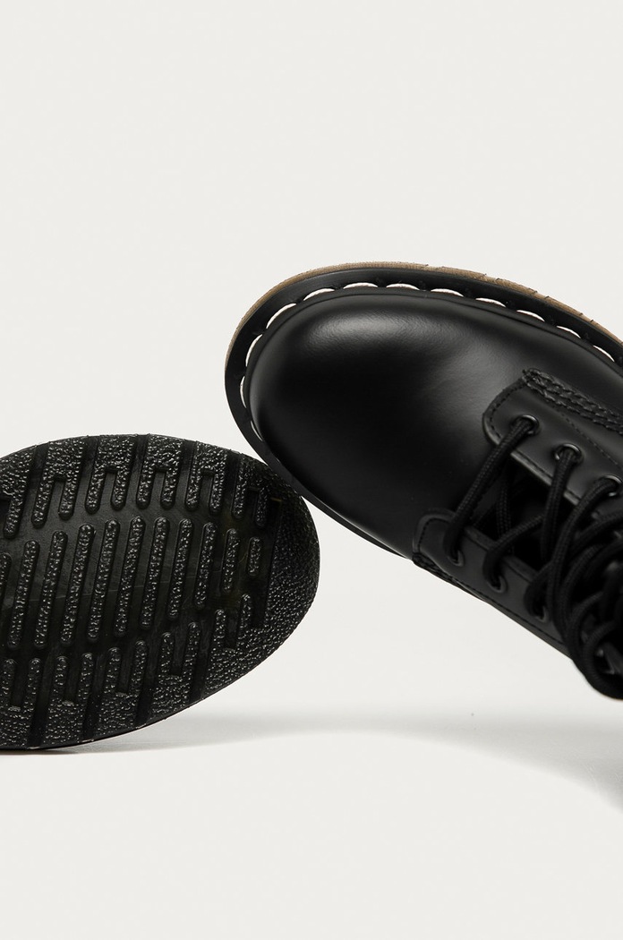 Dr. Martens - Workery skórzane Smooth czarny 24758001