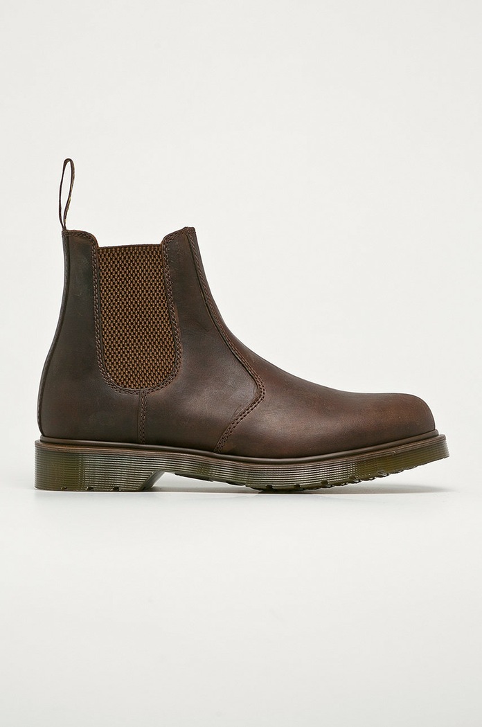 Dr. Martens - Kožené topánky Chelsea 2976 usňová koža hnedá 11853201