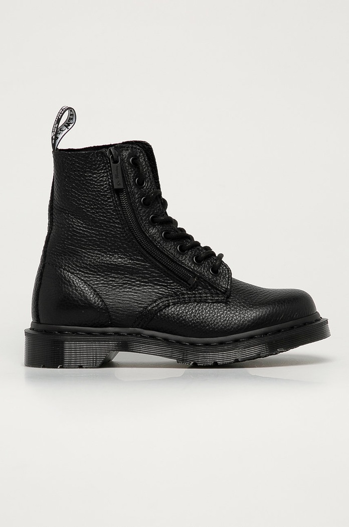 Dr. Martens - Kožené workery Pascal W/Zips usňová koža čierna 22008001