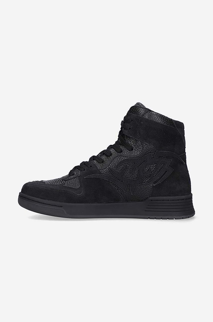 Shoes MISBHV leather sneakers Court 022BW409 black
