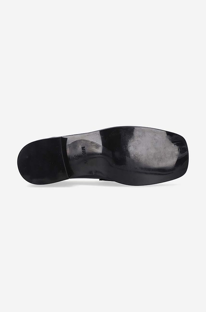 MISBHV mocassini in pelle The Brutalist 3021BW203 nero AW23