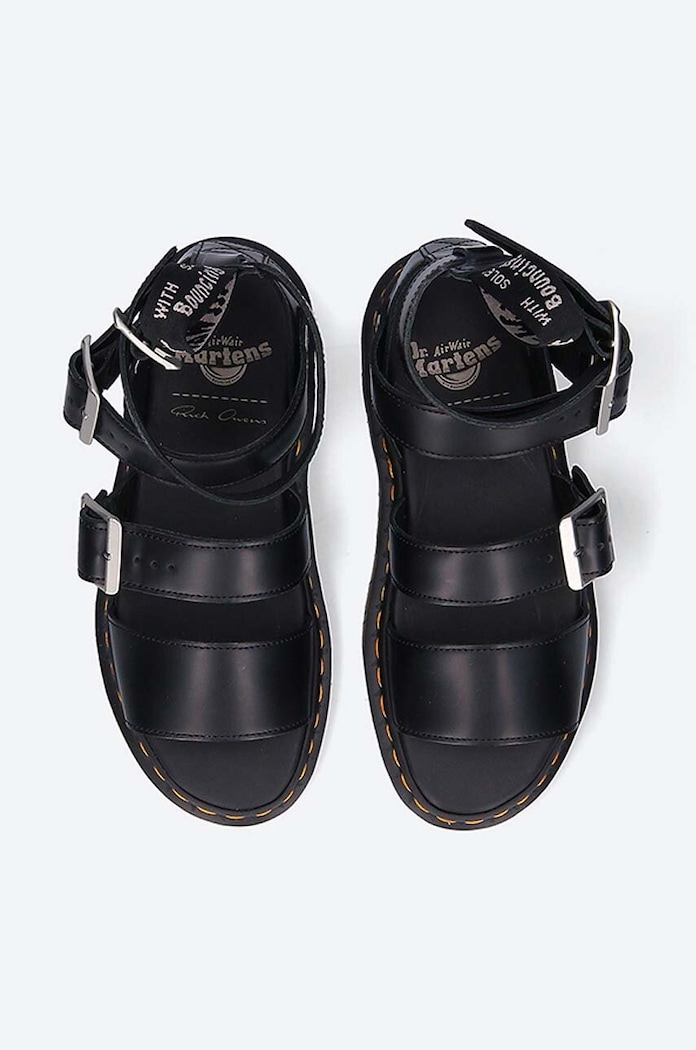 Dr. Martens leather sandals Rick Owens x Martens Gryphon black DW21S6806